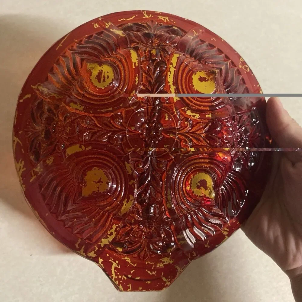 Old Vintage Glass Tray High-Quality Glass Excellent Condition Collectors Item
